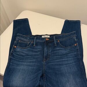 Madewell Dark Indigo Blue 10”High Rise Skinny Jeans 32” Waist